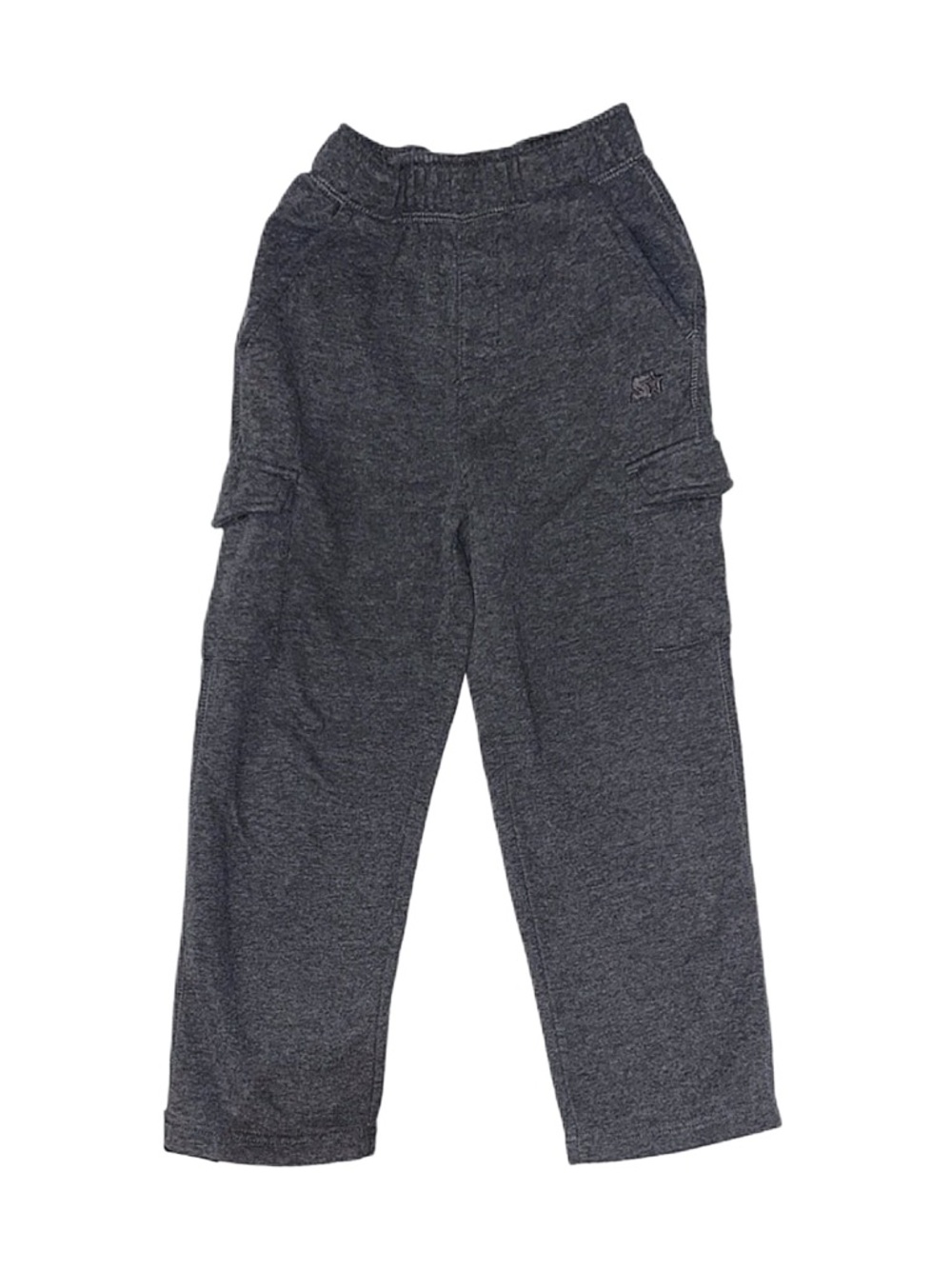 STARTER Boy's Dark Grey Cargo Pocket Sweatpants Size Small 6/7